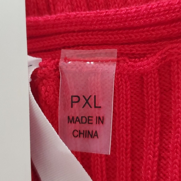 NY Collection Red Knit Dress Size Petite XL - Picture 9 of 11